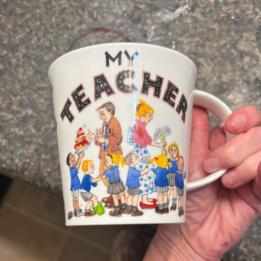 Colorful Illustrated Coffee Mug
